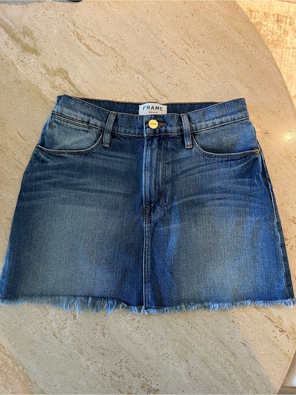 New Frame denim skirt size 25
